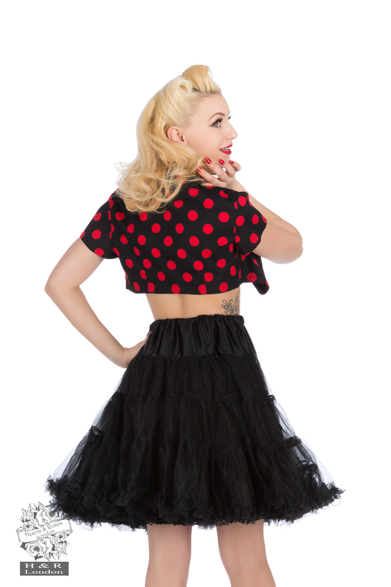 Black Red Big Dot Bolero